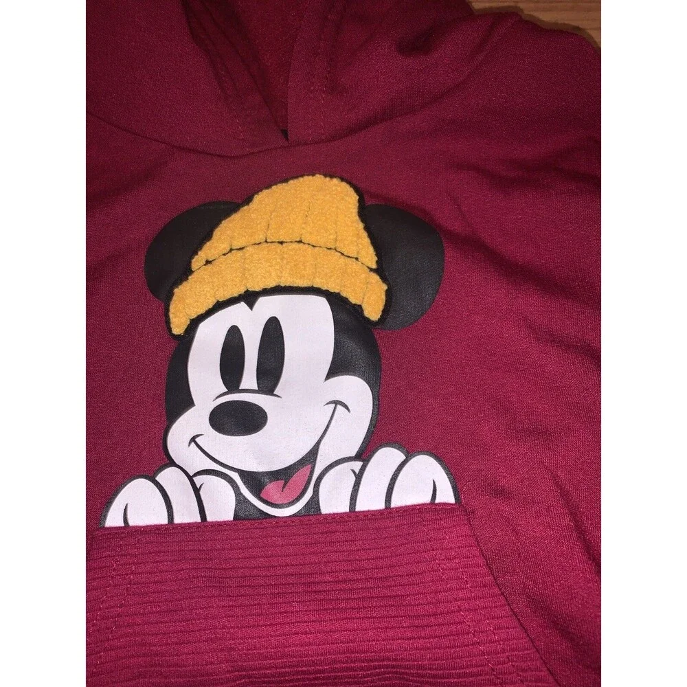 Disney Mickey Mouse Baby Unisex 2 Piece Jogger Suit Size 18 Months Pink